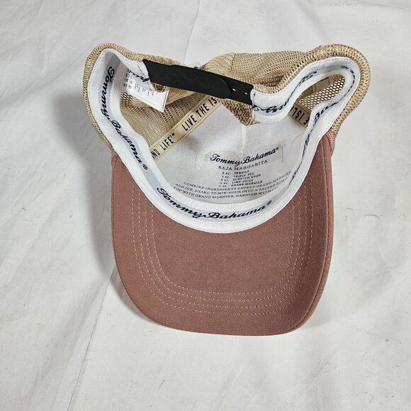 Tommy Bahama Baseball Hat Dusty Rose Mauve Truckers Hat Adjustab Fish - Picture 8 of 10